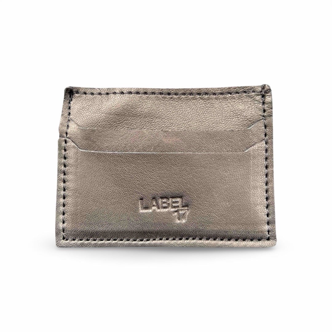 Card Holder, Black by LABEL17: Kreditkarten-Halter aus geschmeidigem Lamm-Nappaleder, hergestellt in Marokko