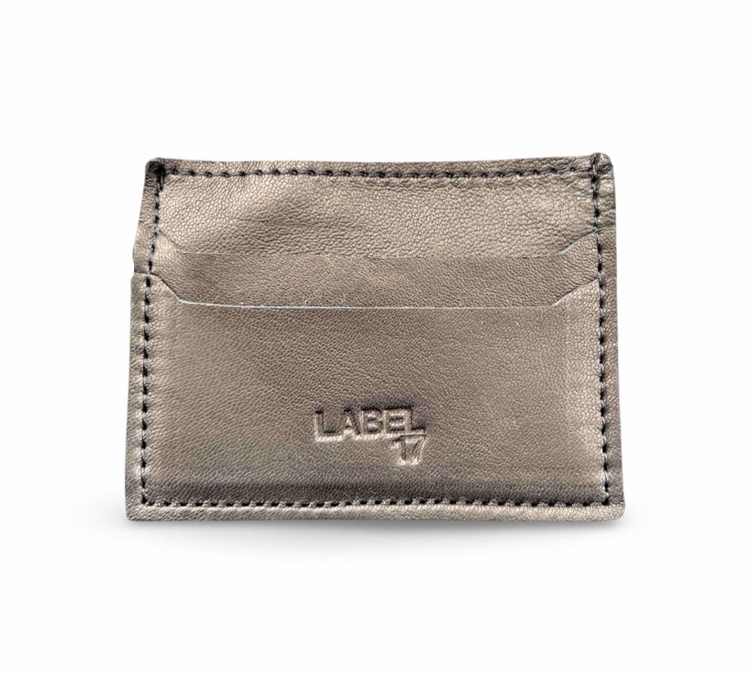 Card Holder, Black by LABEL17: Kreditkarten-Halter aus geschmeidigem Lamm-Nappaleder, hergestellt in Marokko