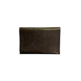 Card Holder Closed in Darkbrown by LABEL17, Kreditkarten-Etui aus geschmeidigem, pflanzlich gegerbtem Lamm-Nappaleder