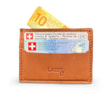 Card Holder, Cognac by LABEL17: Kreditkarten-Halter aus geschmeidigem Lamm-Nappaleder, hergestellt in Marokko