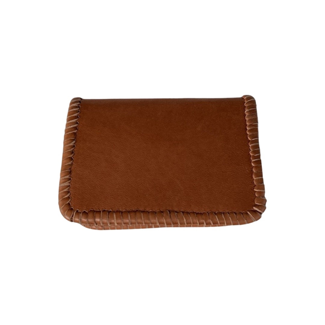 Card Holder Ivy Cognac, LABEL17, Kreditkarten-Halter aus geschmeidigem Lamm-Nappaleder, handgefertigt in Marokko