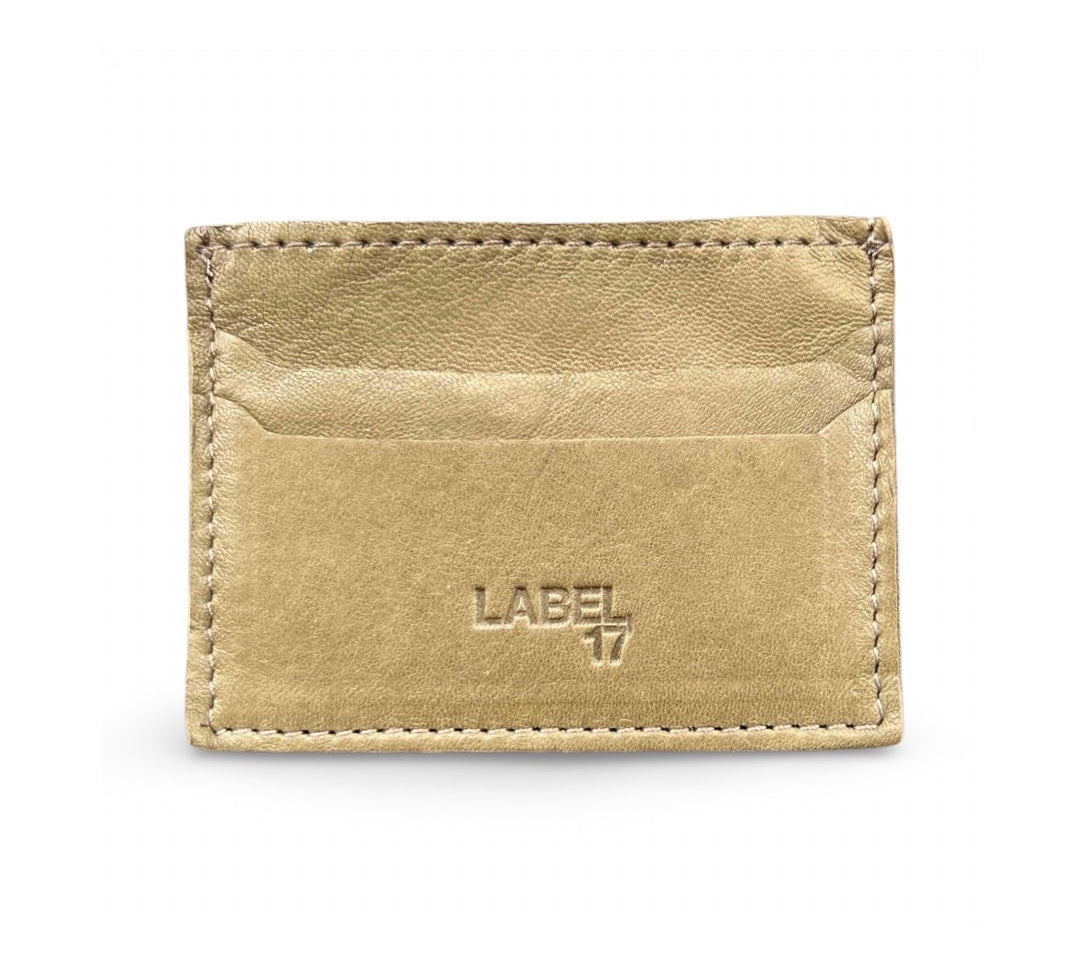 Card Holder, Olive by LABEL17: Kreditkarten-Halter aus geschmeidigem Lamm-Nappaleder, hergestellt in Marokko