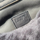 LABEL17 presents Clutch Bag New York Shearling in Anthracite, Made in Switzerland