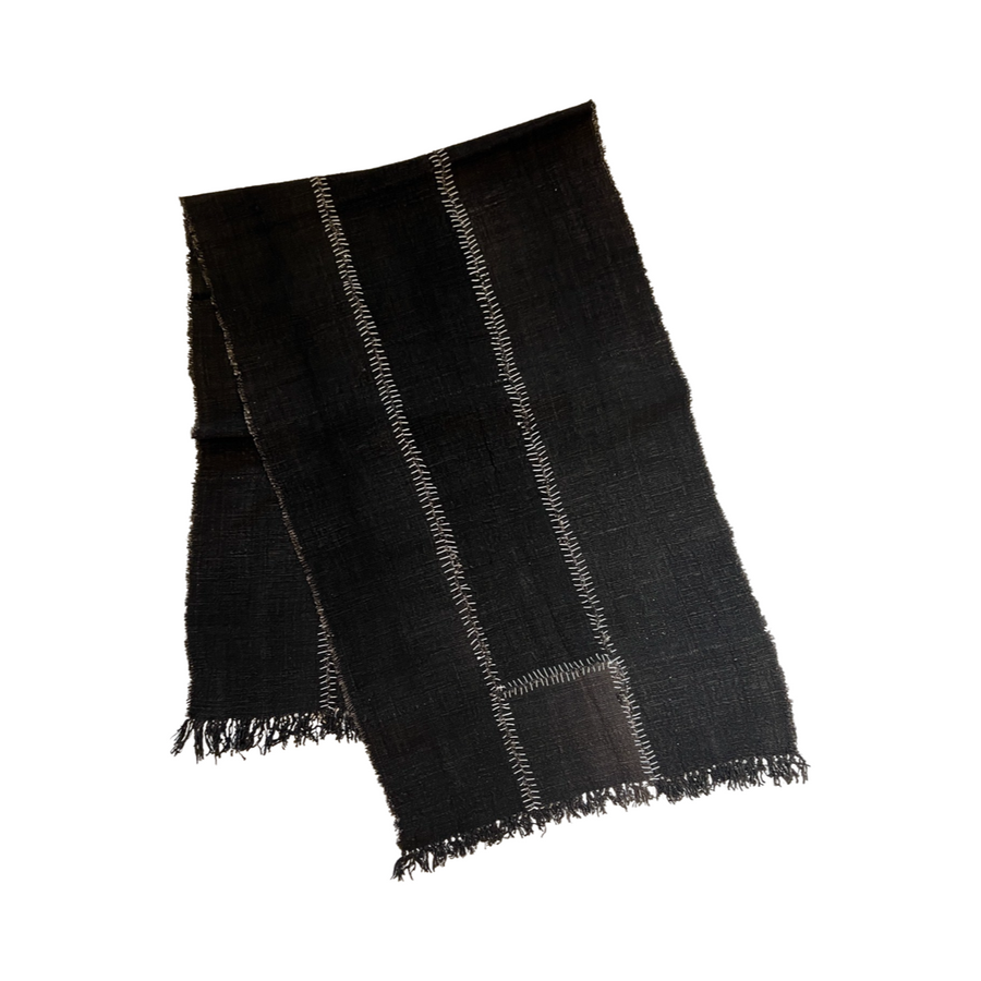 Cotton Plaid Stitch | Black