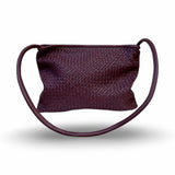 LABEL17 Clutch Bag New York, Wine, Highlight worked as one piece, hand-braided in Morocco, Swiss Design