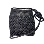 LABEL17 presents Crossbody Bag Lalla Party, Plum, made of supple Lamb-Nappaleather, hand-braided