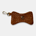 LABEL17 presents the Dog Lover Tresse Bag, Cognac. Hand braided in Morocco
