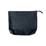 Etui Tresse, Black by LABEL17: hand-braided pouch made of supple lamb-nappa leather