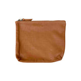 Etui Tresse, Cognac by LABEL17: hand-braided pouch made of supple lamb-nappa leather