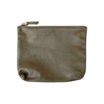 Etui Tresse, Olive by LABEL17: hand-braided pouch made of supple lamb-nappa leather