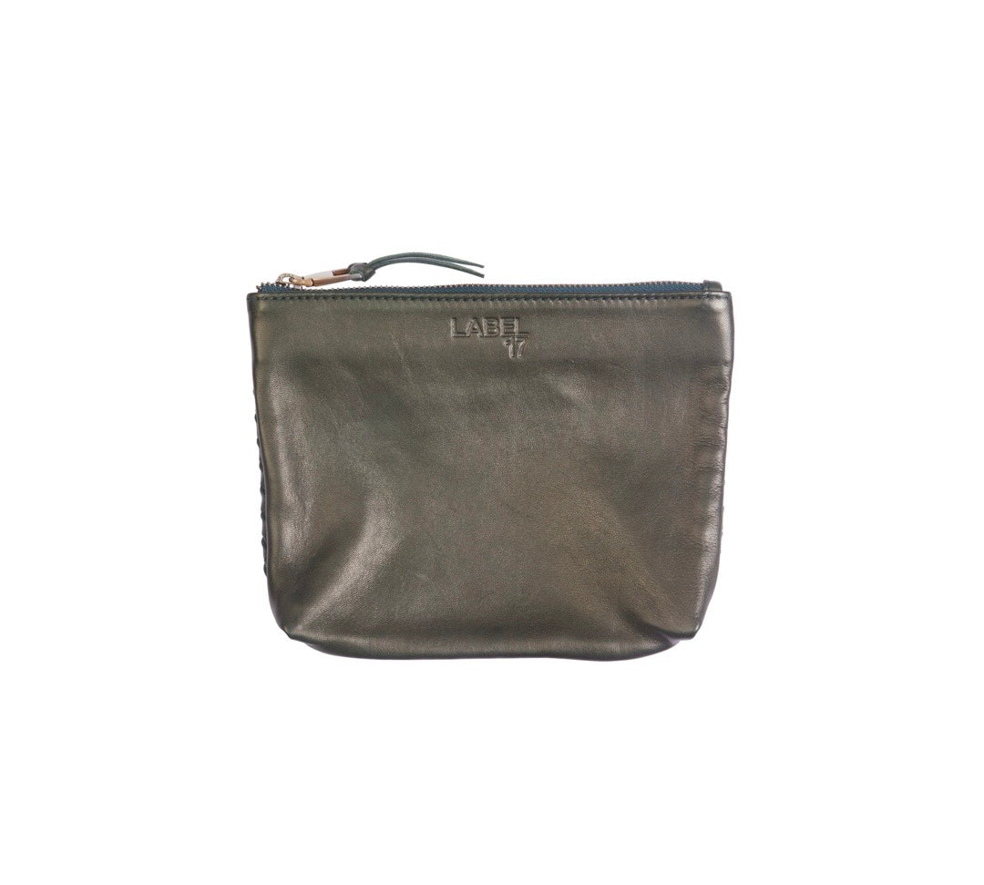 Etui Tresse Small by LABEL17: small pouch for daily items like pencil or make-up things. Made of supple lambnappa leather, hand braided