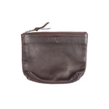 Etui Tresse Small with Strap | Darkbrown