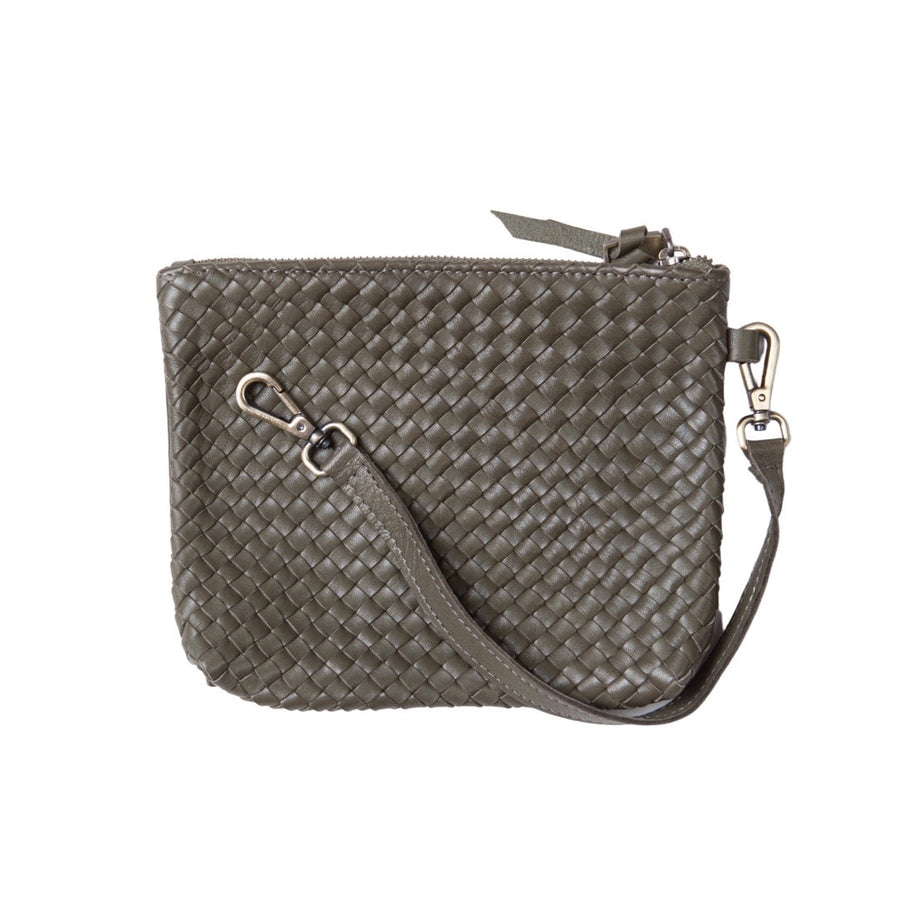 Etui Tresse Small with Strap | Olive