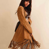 Fringe Coat ADRIA | Sand