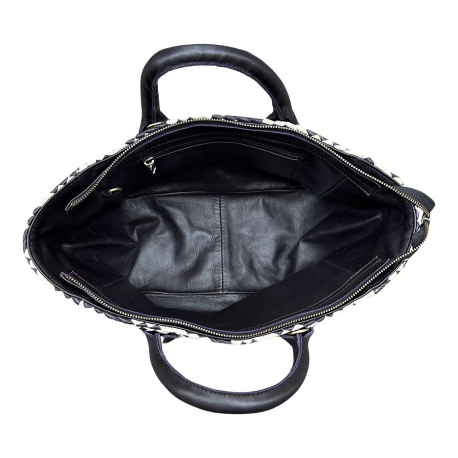 Handbag Cabas Tresse Medium | Checkered