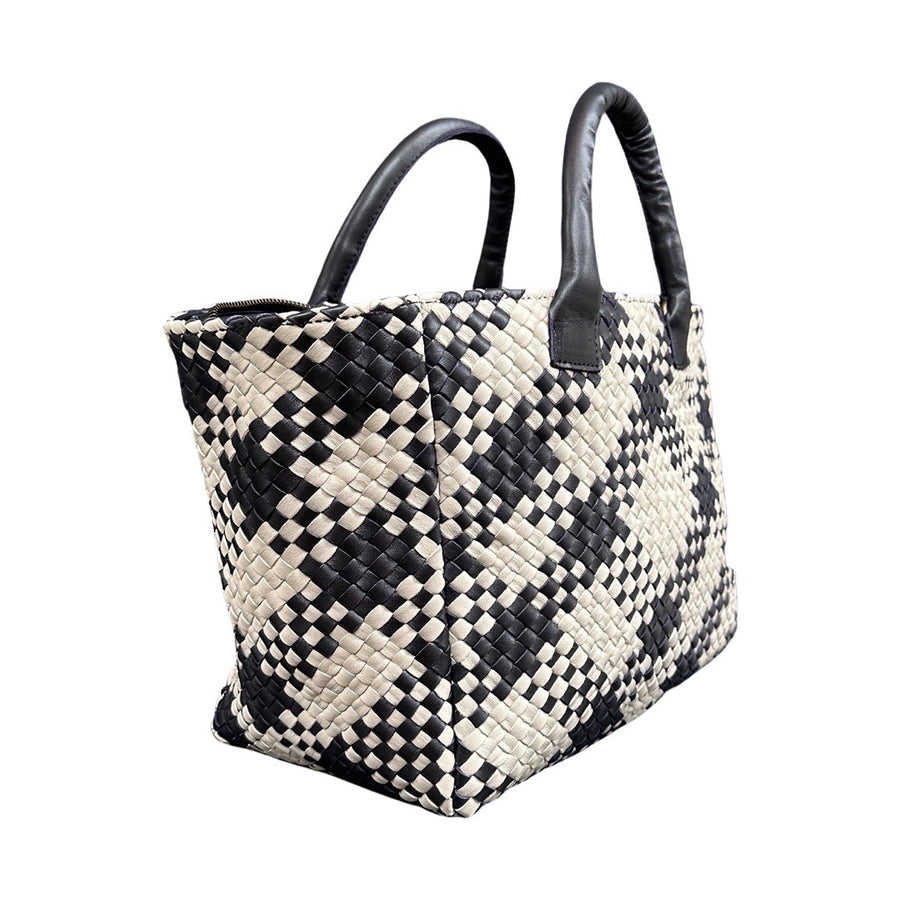 Handbag Cabas Tresse Medium | Checkered