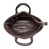 Handbag Cabas Tresse Medium: Leichte Handtasche, von Hand geflochten, geschmeidiges, pflanzlich gegerbtes Lamm-Nappaleder, LABEL17