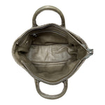 Handbag Cabas Tresse Medium: Leichte Handtasche, von Hand geflochten, geschmeidiges, pflanzlich gegerbtes Lamm-Nappaleder, LABEL17