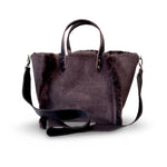 LABEL17 presents The Handbag Shearling Reversible Medium in Darkbrown, Made in Switzerland