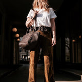LABEL17 Handbag Tresse Medium Majestic aus geschmeidigem, pflanzlich gegerbtem Lamm-Nappaleder, von Hand geflochten, in Town