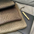 LABEL17 presents Laptop Case 15" - 16", Darkbrown, made of hand-braided Lamb-Nappaleather, made in Morocco