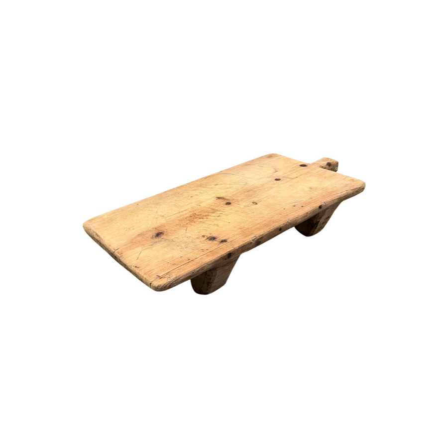 Large Wooden Food Tray, antique