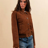 Leather Jacket AMAL Suede | Bruciato