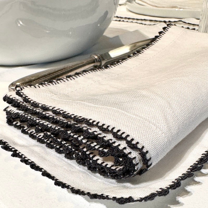 Table Sets Tarz, 100% Linen (set of 6) | Grey