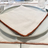 Table Sets Star, 100% Linen (set of 6) | Terracotta