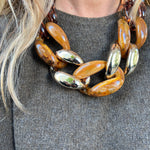 LABEL17 Chain Necklace Aurora, pure Resin, Made in Italy