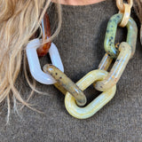 LABEL17 Chain Necklace Mariella, pure Resin, Made in Italy