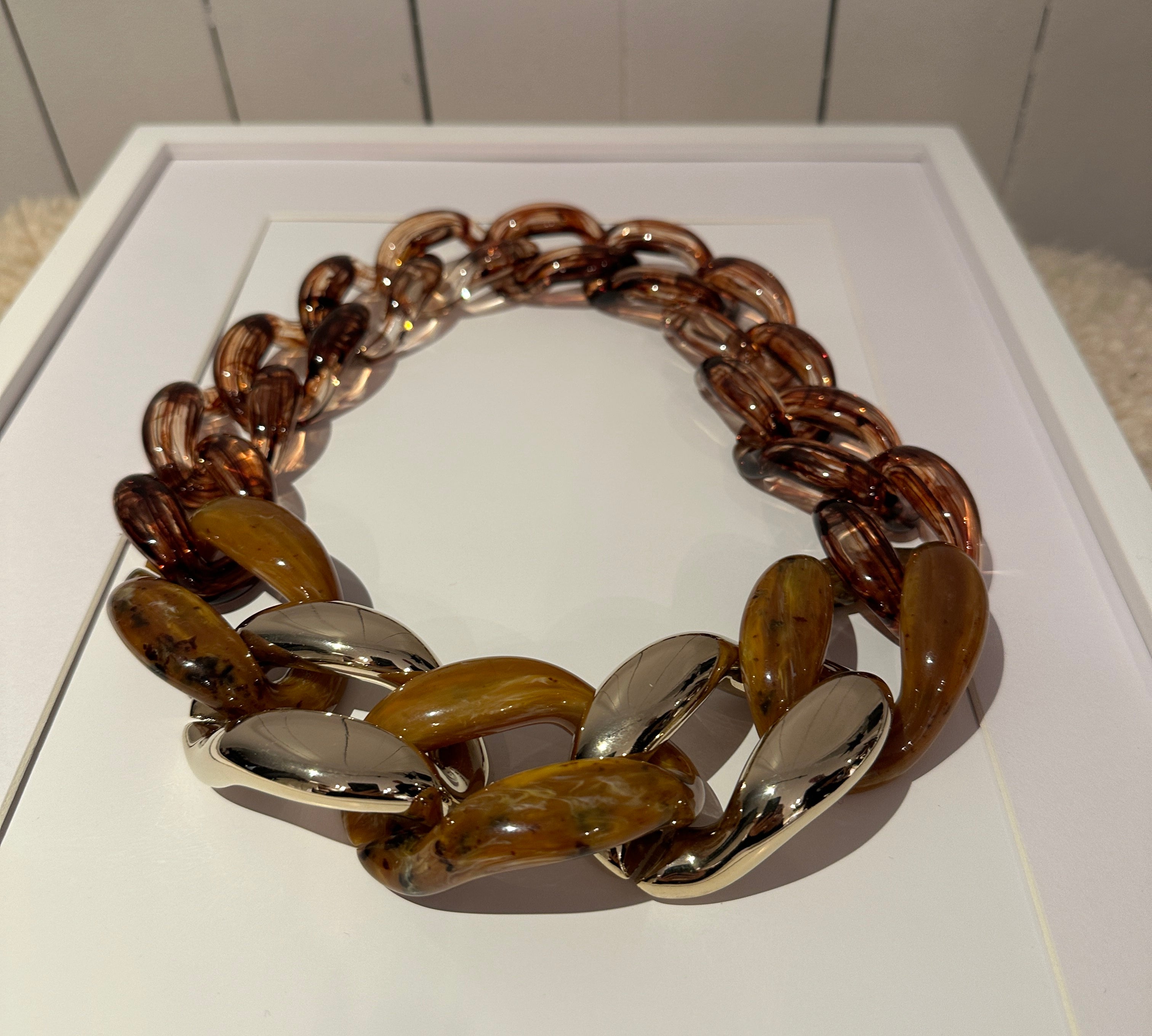 LABEL17 Chain Necklace Aurora, pure Resin, Made in Italy