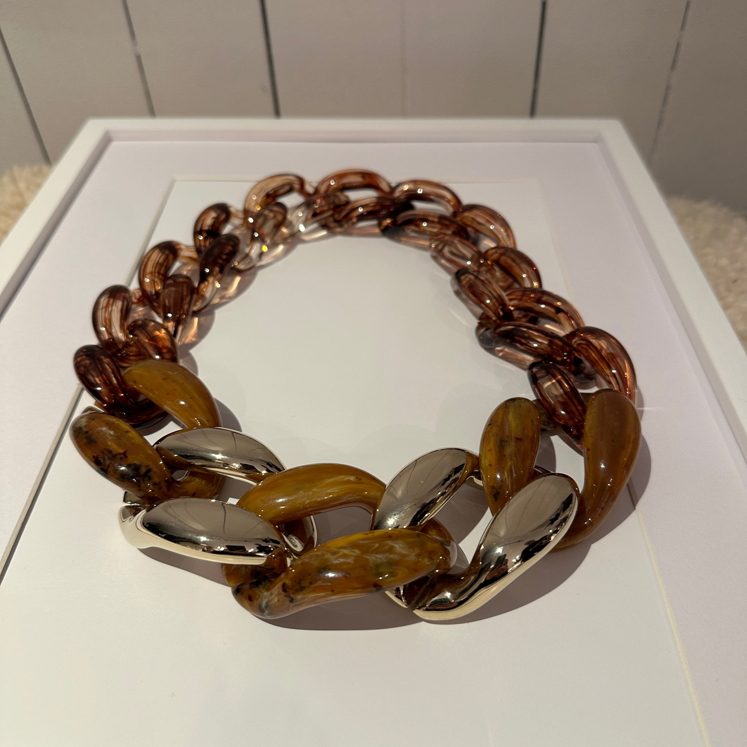 LABEL17 Chain Necklace Aurora, pure Resin, Made in Italy