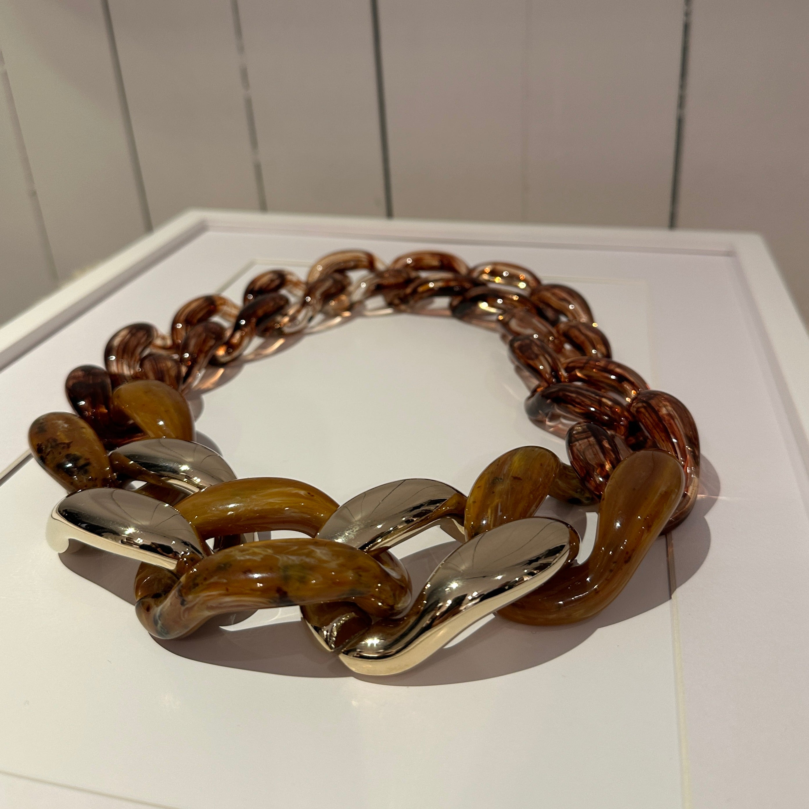 LABEL17 Chain Necklace Aurora, pure Resin, Made in Italy