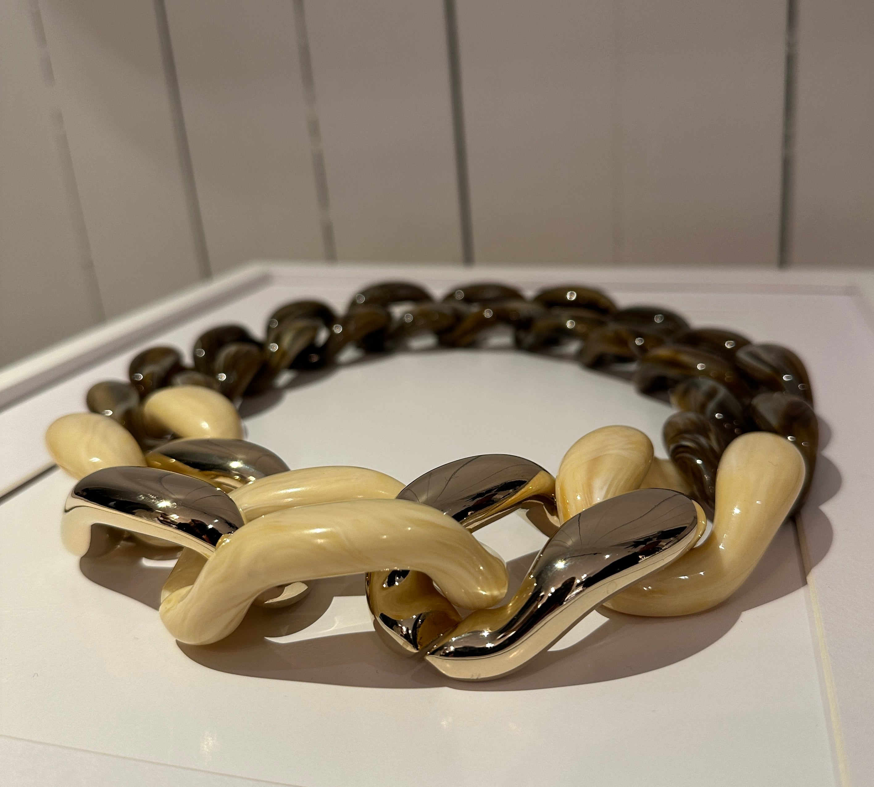 LABEL17 Chain Necklace Laura, pure Resin, Made in Italy