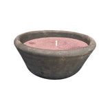 Outdoor Candle Pot with dark Olive Wax