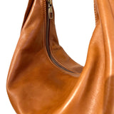 LABEL17 presents the Saddle Bag Ivy in Cognac, made of supple Lamb-Nappaleather