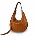 LABEL17 presents the Saddle Bag Ivy in Cognac, made of supple Lamb-Nappaleather