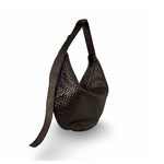 LABEL17 presents the Saddle Bag Tresse in Darkbrown, made of supple, hand-braided Lamb-Nappaleather