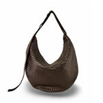 LABEL17 presents the Saddle Bag Tresse in Darkbrown, made of supple, hand-braided Lamb-Nappaleather