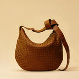 Shoulder Bag Saddle LUNA Medium | Cognac