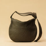 Shoulder Bag Saddle LUNA Medium | Stone