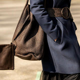 Belt Tresse: eleganter Leder-Gurt von LABEL17. Handgeflochtener Leder-Gürtel aus feinem, pflanzlich gegerbtem Lamm-Nappaleder, handgefertigt in Marokko, designed in Switzerland
