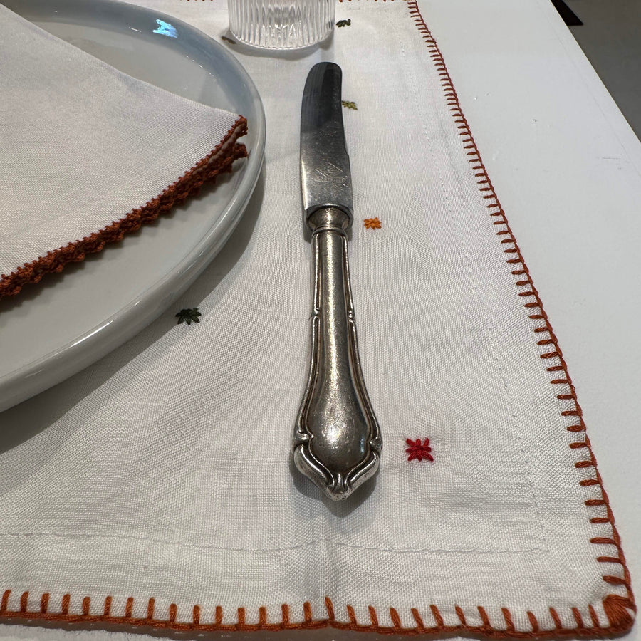 Table Sets Tarz, 100% Linen (set of 6) | Terracotta