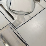 Table Sets Tarz, 100% Linen (set of 6) | White
