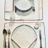 Table Sets Tarz, 100% Linen (set of 6) | White