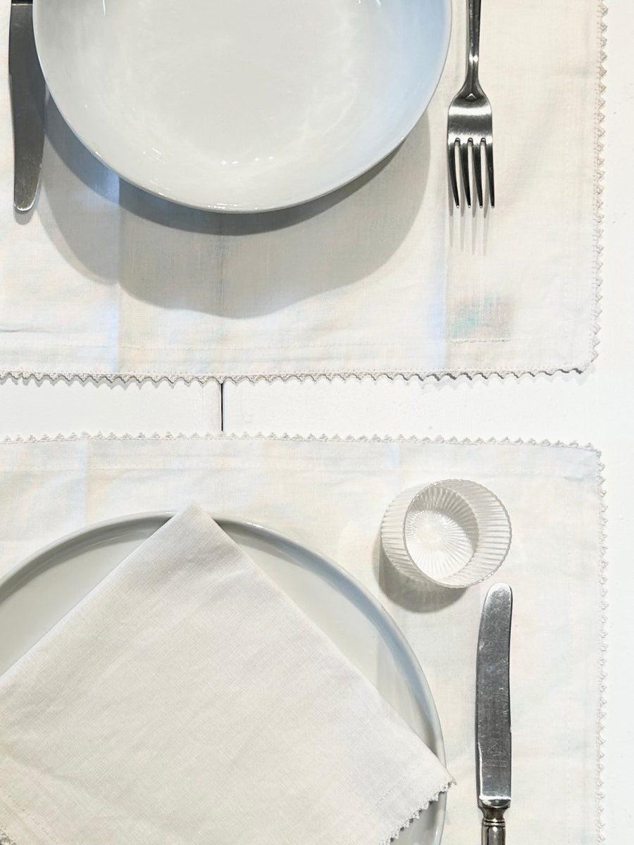 Table Sets Tarz, 100% Linen (set of 6) | Blue