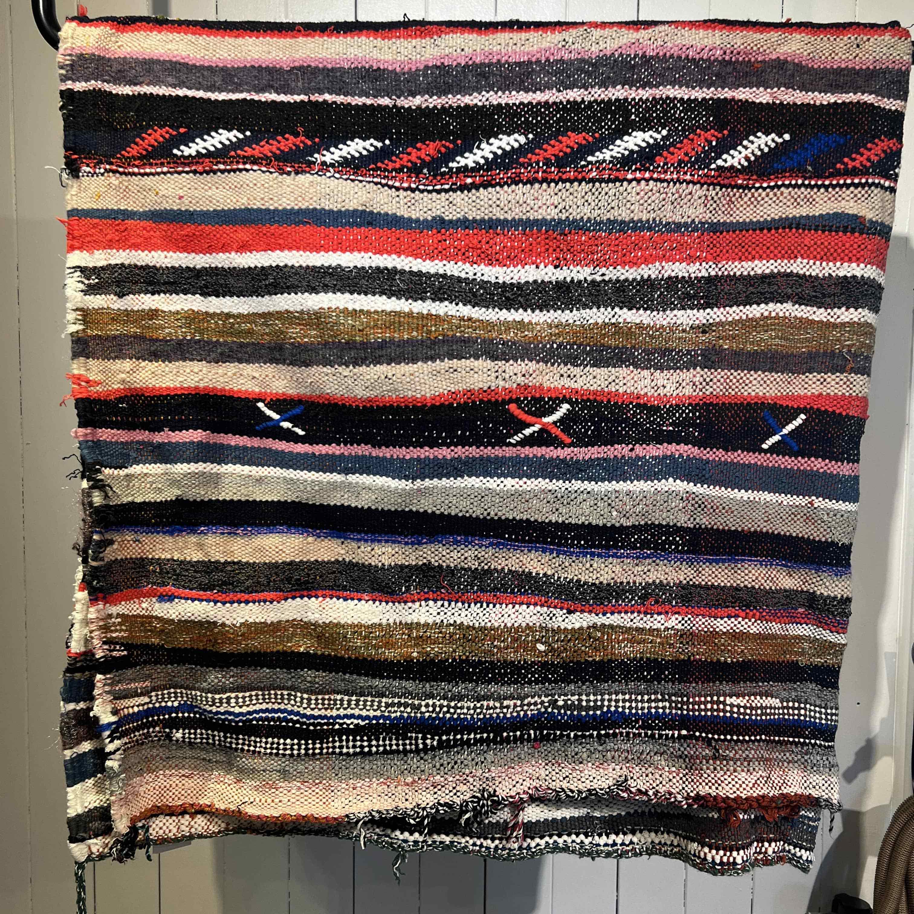 Vintage Haik Berber Blanket, 280 x 140 cm by LABEL17