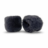 Wrist Warmer Shearling in Anthracite by LABEL17, Made in Switzerland 