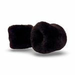 Wrist Warmer Shearling in darkbrown by LABEL17, Made in Switzerland 